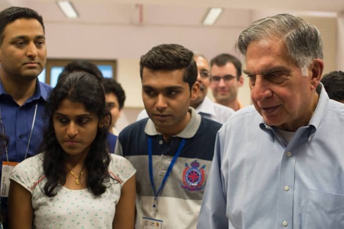 With Ratan Tata and Ramesh Raskar